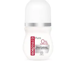 Borotalco - Deodorant Roller - Pure - Clean Freshness - 0% Aluminium Salts - 50 ml