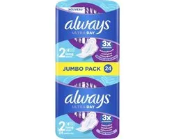 Always Ultra Maandverband Long Met Vleugels 24 Stuks