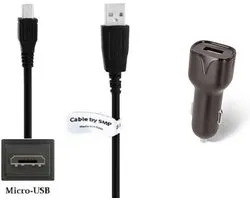 OneOne 2.1A Auto oplader + 1,8m standaard Micro USB kabel. Universele autolader adapter past op Samsung Galaxy On7 Pro, On8, S i9000, S Plus, Ace, Champ, Chat, Corby, Mega, Metro, Grand, Instinct, Omnia, Fame