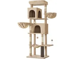 Feandrea PCT182K01V1 - Arbre à chat 175 cm - 2 paniers - 2 niches - 5 griffoirs