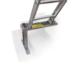 Ladder Stabilisator - Ladderhulp Ladder Accessoire - Veilig Werken Op Trappen - Verstelbaar Voor Verschillende Trappen - 12.5-20cm Hoog - Zilver
