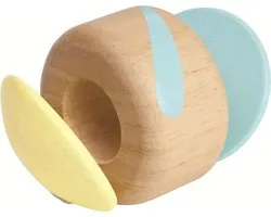 Plan Toys houten pastel rammelaar Klapper roller