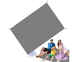Outdoor campingmat - groot opvouwbaar picknicktapijt met dikke vulling, draagbare waterdichte deken voor reizen, wandelen, en achtertuin kampeeravonturen 210 x 150 cm