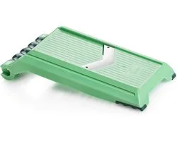 Nicer Dicer Chef Speed Slicer verstelbare schaaf incl. mobiele telefoon hopper (2 delen) - voor het snijden van dunne schijven (1-5 mm) - komkommerschaaf groenteschaaf groentesnijder - keukengadgets.