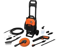 B&D Hogedrukreiniger met variabele handgreep 1700Watt - 125 BAR - BEPW2000KIT - Compleet met terrasreiniger - 150 BAR
