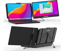 Écran Portable 14 Pouces Full HD USB-C - Inclut une Housse de Transport - Plug and Play - Moniteur Portable - Écran Portable - Moniteur Portable pour Ordinateur Portable - Écran Portable pour Ordinateur Portable - Écran Portable - Moniteur USB