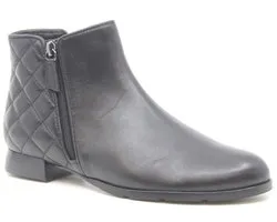 Hassia Madeira Enkellaarsjes - Enkelboots met rits - Dames - Zwart - Maat 38,5