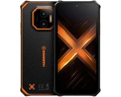 HAMMER Energy X2 5G 6/128 GB 15,5 cm (6.1") Dual SIM Android 15 USB Type-C 6 GB 5000 mAh Zwart, Oranje