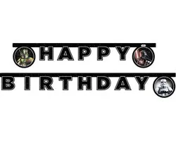Vegaoo - Star Wars Galaxy slinger Happy Birthday 2 m