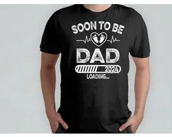 SOON TO BE DAD 2024 LOADING - T Shirt - cadeau - gift - vader - dad - beste vader ter wereld - verjaardag - unisex - vaderdag - best dad in the world - father - liefde - cute