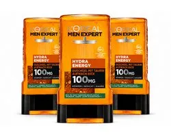 L'Oreal Men Expert - Showergel - Hydra Energy - 3X250ml