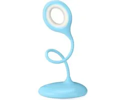 Qware Office - Flexible Desk Light - Led lamp - Toronto 39 cm - Bureaulamp - Blauw - Dimbaar