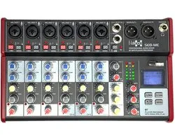 E-Lektron SE-8 live mengpaneel met Bluetooth en USB-opnamefunctie