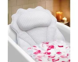 Ergonomic Luxury Bath Pillow with Head Neck Shoulder and Back Support - 4D Bath Cushions for a Relaxing Bath Experience
