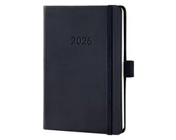 Sigel weekagenda 2026 Conceptum - formaat A6 - zwart - hardcover - SI-C2613