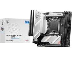 MSI MPG B760I Edge Wi-Fi - Moederbord - Mini ITX - Socket LGA 1700 - Intel B760 - 2x DDR5 - Realtek ALC897 - Realtek 2.5G LAN