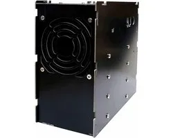 Computer Behuizing - Desktop Case - Opslag Uitbreiding - 4x HDD/SSD Ruimte - Mini-ITX Formaat - Zwart