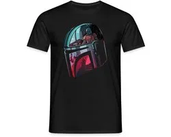 Star Wars Mandalorian Spiegelhelm T-Shirt Heren