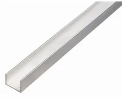 Alberts 470449 U-profiel | aluminium, naturel | 1000 x 10 x 8 mm