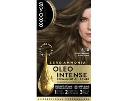 Syoss Oleo Intense 6-10 Haarverf - Donkerblond - Permanente Haarkleuring - Ammoniakvrij - Met Voedende Oliën - 100% Grijsdekking - Langdurige Kleur - 1 stuk