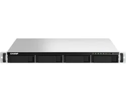 QNAP TS-464U NAS Rack (1U) Intel® Celeron® N5095 8 GB DDR4 0 TB QNAP Turbo System Aluminium, Zwart