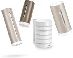 Station Météo Intelligente Netatmo + Module Intérieur Supplémentaire – Pack Intérieur 2.0 avec Housse de Protection – Mesureur de CO2 & Qualité de l'Air – Température & Humidité – Surveillance par Application – Sand