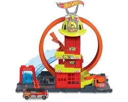 Hot Wheels City Super Fire Station - Speelfigurenset