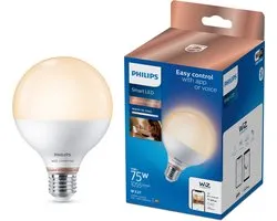 Philips Smart Lighting - LED-lamp - E27 fitting - Warm- tot koelwit licht - Dimbaar - 75W - Globelamp: G95 - Wifi