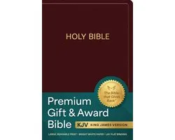 KJV Holy Bible: Premium Gift and Award Bible, Burgundy Imitation Leather