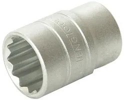 Teng M120138-C Bi-Hexagon Socket 12-Point Regular A/F 1/2in Drive 1.3/16in