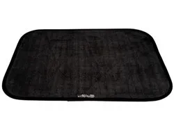 Aladino Il Tappeto Magico – Antislip Deurmat 50 x 65 cm – Zwart – Ultra-absorberend Microvezel – Wasbaar – 3 mm – Made in Italy