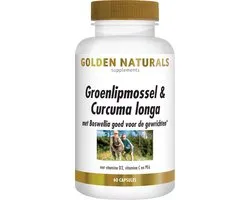 Golden Naturals Groenlipmossel & Curcuma longa (60 capsules)