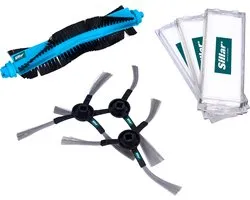 Sillar, ensemble d'accessoires pour aspirateur, remplacement, adapté pour Mi Robot Vacuum Mop Pro, Viomi V2 V3 PRO SE, 3x filtres HEPA, 3 brosses latérales, brosse principale, 7 pièces