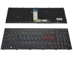 Clevo NH57RD RGB backlit keyboard (US/NL Qwerty)