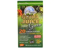 Organic Ultra Juice Green (90 Organic Bi-Layered Tablets) - Nature's Plus