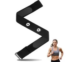 Hartslagmeter Borstband Vervanging Compatibel met Polar H10 H9 H7 HR Sensor Zachte Borst Riem voor Garmin Dual Wahoo Tickr Coospo Magene Bryton Livlov Verstelbare 75-105cm 45mm Afstand