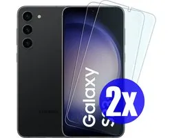 Screenprotector geschikt voor Samsung S23 Plus (S23+) - Gehard Glas - Tempered Glass Armor Screen Cover - 2 Stuks