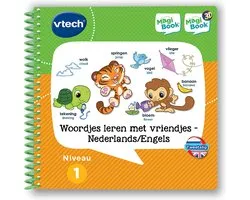 VTech MagiBook Activiteitenboek - Woordjes Leren met Vriendjes - Niveau 1 - NL/EN - 2 tot 5 Jaar