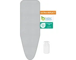 LaundrySpecialist Strijkplankhoes met hittereflectie - Sneller strijken - maat L voor een breedte van 38 tot 45 cm en een lengte van 120 tot 125 cm