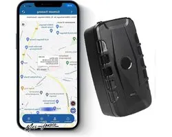 Mrs. Jones GPS-tracker autotracker zonder abonnement vrachtwagenlocator volg de real-time tracker met alarmfuncties auto vandalisme extra lang 20.000 mAh 20.000 mAh .
