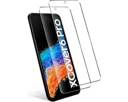 Screenprotector Geschikt voor Samsung Galaxy Xcover 6 Pro screenprotector Beschermglas 2 pack - Screenprotector Geschikt voor Samsung Galaxy 6 Pro screen protector glas