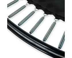 EXIT Dynamic Sporttrampoline ø427cm - Groundlevel - groundlevel Trampoline - Rond - Voor Kinderen - Zwart