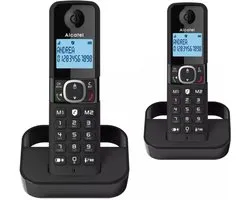 Alcatel F860 DUO EU Téléphone DECT Identification de l'appelant Noir