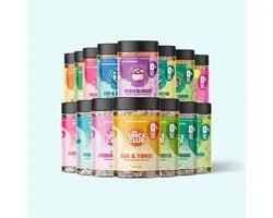 The Spice Club Complete Set 15-Pack – 15 kruidenmixen & toppings zonder zout of suiker – 100% natuurlijk – Gezonde smaakmakers + cadeau & recepten