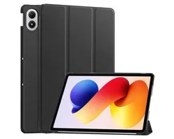 imoshion Tablet Hoes - Geschikt voor Xiaomi Redmi Pad 2 Pro/Xiaomi Poco Pad M1 - Trifold Bookcase - Zwart