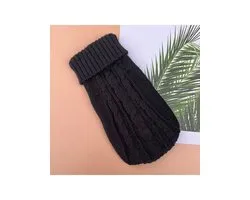 OLOEY Pull pour chien - noir, taille S - col roulé - tenues pour chiens de petite et moyenne taille - vêtements chauds pour bouledogues, caniches, yorkshire terriers, cocker spaniels, etc.