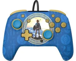 PDP Rematch Glow - Gaming Controller - Jack - Geschikt voor Nintendo Switch - Zelda Hyrule Blue