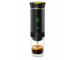 SmartLiving.Store - Draagbaar Koffiezetapparaat - Portable Espresso Machine - Camping, Reizen, Onderweg, Kantoor - 60ml - Zwart