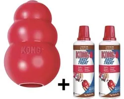 Combideal Kong - Classic + Easy Treat Lever Hondensnack Vulling 2x 226 Gram