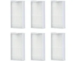 De HEPA-filters Geschikt voor de robotstofzuigers MEDION E32 (MD 18510)/E32 SW (MD 18503)/MD16192/MD18500/MD18501/MD18600 ILIFE V3/V3S Pro/V5/V5S Pro zijn wasbaar en herbruikbaar (6 filters).